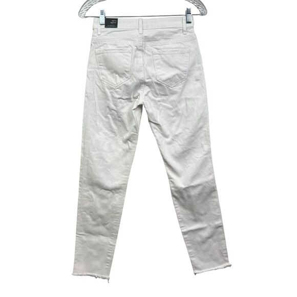 Tractr Womens Jeans Weekender Raw Hem Distressed Casual High Rise White Sz 12 - Picture 4 of 6